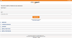 Desktop Screenshot of clicandsport.fr