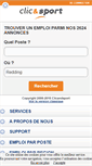 Mobile Screenshot of clicandsport.fr