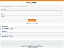 Tablet Screenshot of clicandsport.fr